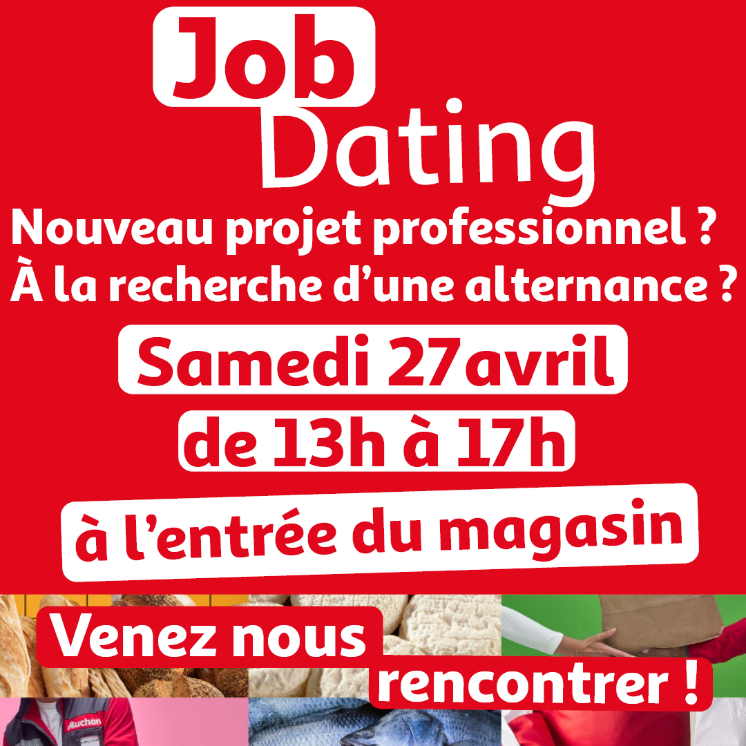 >Job dating Auchan 27/04