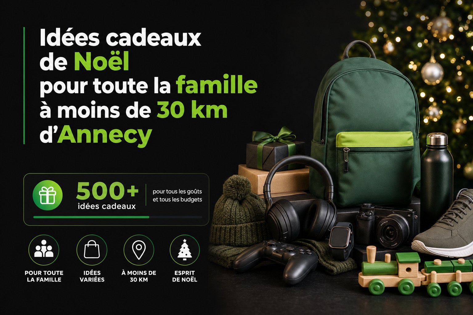 Idées cadeaux de Noël pour toute la famille à moins de 30 km d'Annecy