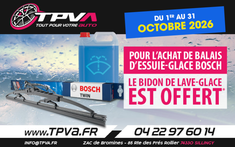 Promo d'octobre 2026 - Balais Bosch
