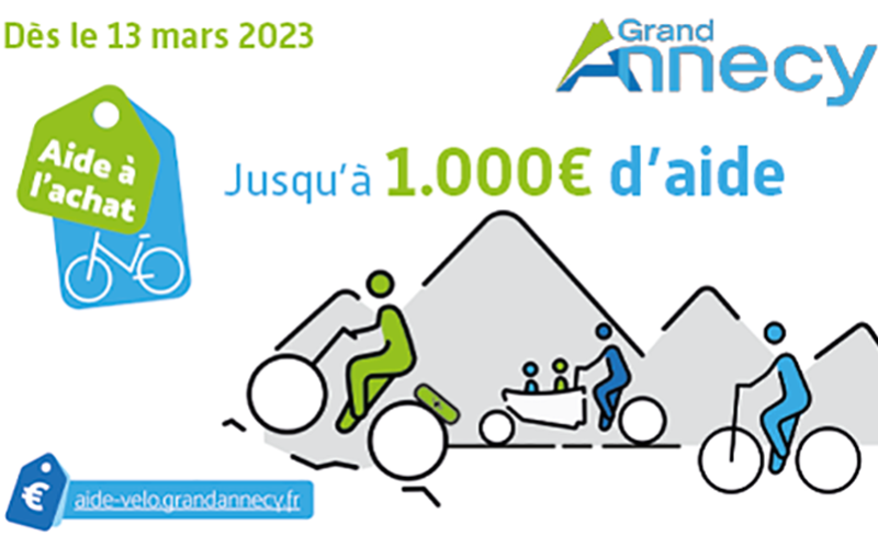 L'aide à l'achat vélo de Grand Annecy est de retour en 2023