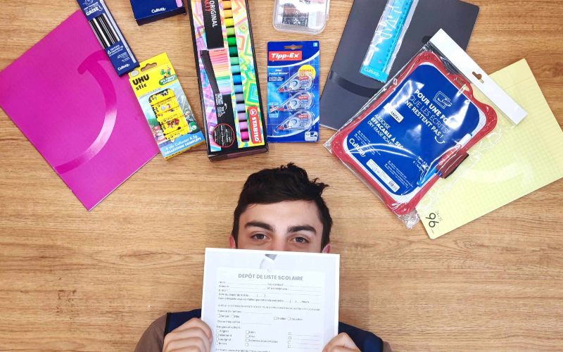 Déposez votre liste scolaire en magasin !