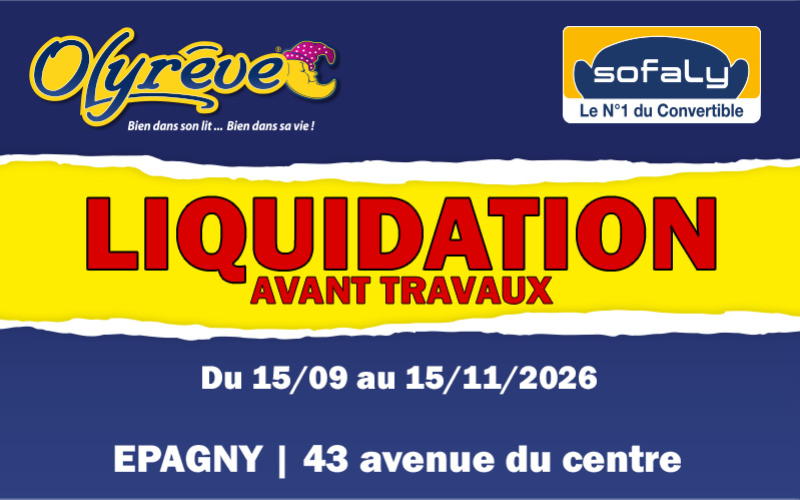 LIQUIDATION AVANT TRAVAUX CHEZ OLYREVE