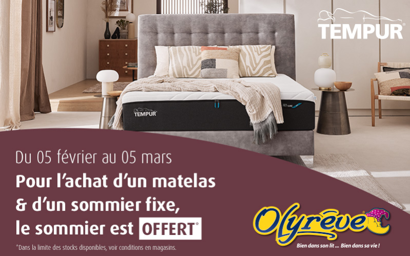 PROMOTION TEMPUR CHEZ OLYREVE