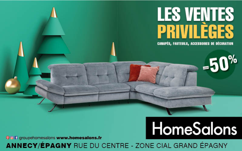 🔥 VENTES PRIVILEGES CHEZ HOMESALONS JUSQU’À -50%