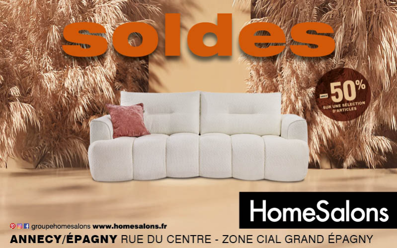 🔥 SOLDES CHEZ HOMESALONS JUSQU’À -50%